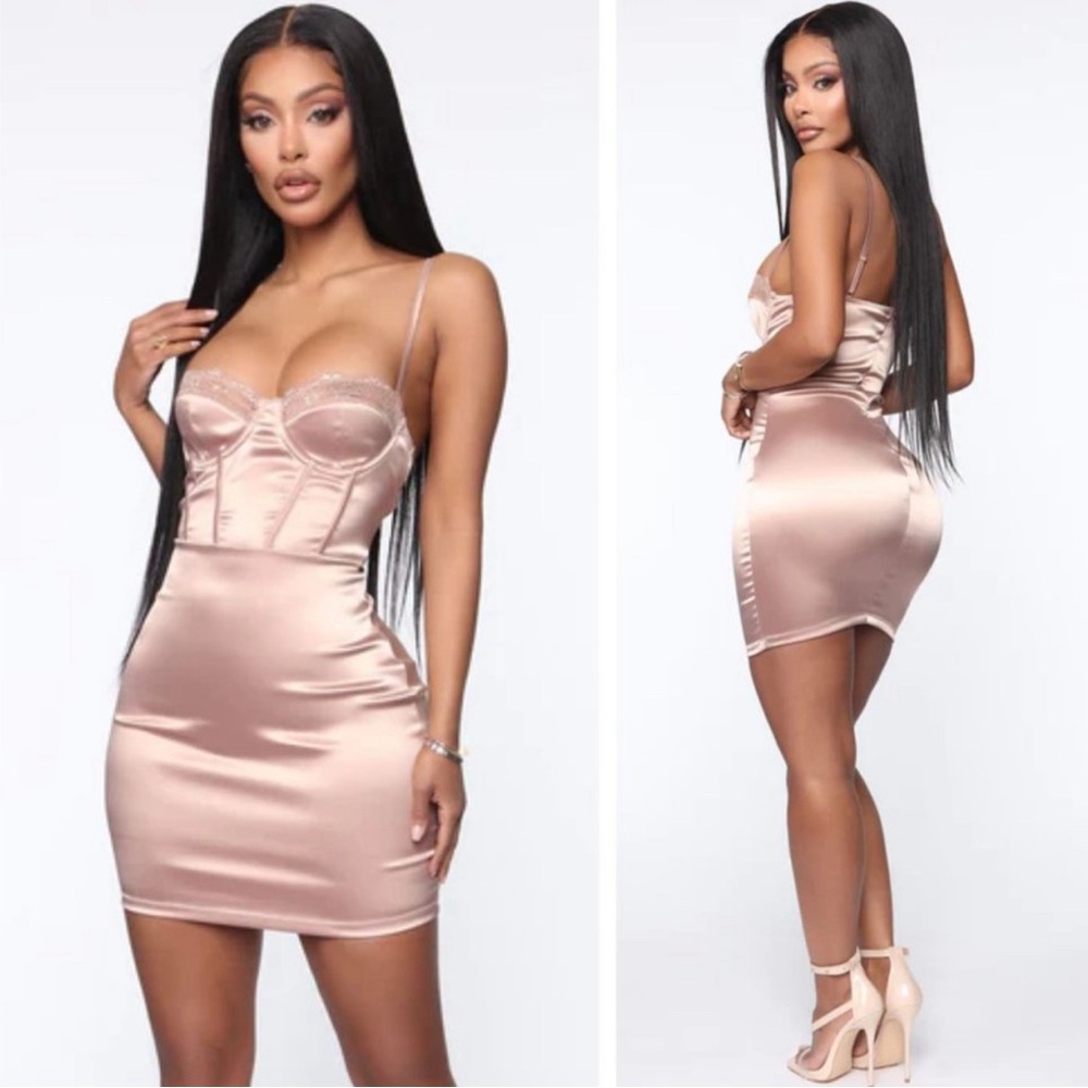Satin mini dress